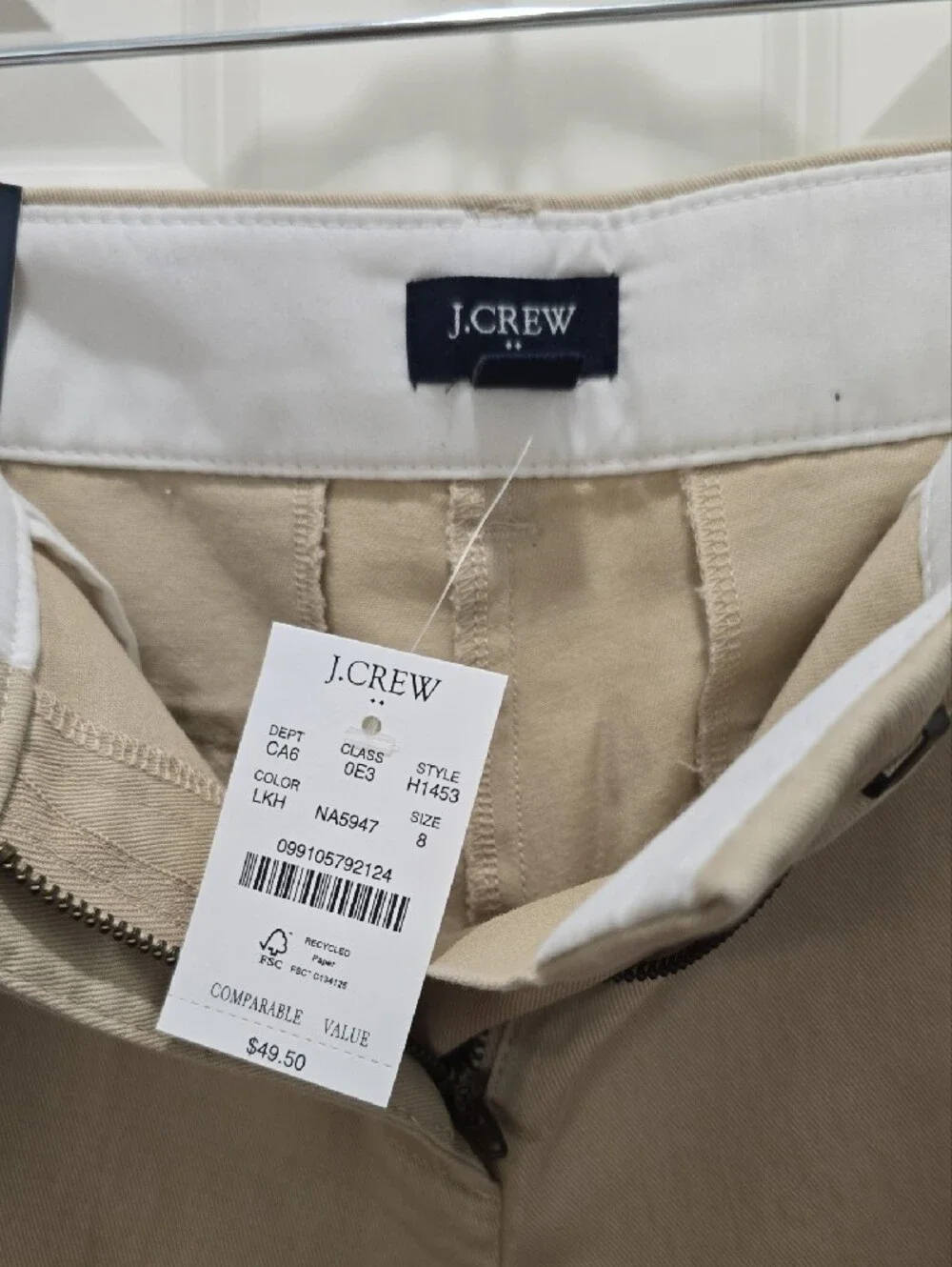 J. Crew Khaki Women's Casual Shorts